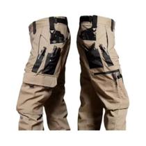 Calças Táticas Impermeáveis Masculinas Com Múltiplos Bolsos, Resistentes Ao Uso, Casuais Para
