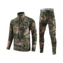 Calças Térmicas De Camuflagem Para Homens, Roupas De Fitness Táticas Para Atividades Ao Ar Livre,