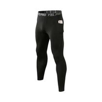 Calças Térmicas De Veludo Masculinas Com Bolso Para Treino E Corrida, Outono/Inverno