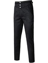 Calças VATPAVE Gothic Cosplay Traje Steampunk para homens vitorianos