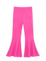 Calças WDIRARA Girl's Flare, cintura alta, elástica, rosa 13Y Calças WDIRARA Girl's Flare, cintura alta, elástica, rosa 13Y