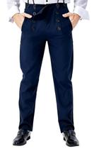 Calças Ya-cos Steampunk Victorian Vintage Góticas Azul-marinho Masculinas Calças Ya-cos Steampunk Victorian Vintage Góticas Azul-marinho Masculinas