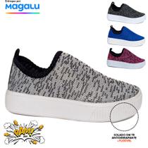 Calce Fácil Infantil sola caixa alta espuma elástico Mescla Cinza em alta Calce Fácil Infantil sola caixa alta espuma elástico Mescla Cinza em alta