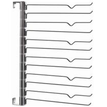 Calceiro Aramado Vertical Giratório 12 Varetas Giosul Aço Cromado Organizador para Closet
