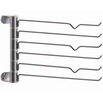Calceiro Aramado Vertical Giratório 6 Varetas Cabide para Calças Giosul em Aço Cromado Closet Guarda Roupas