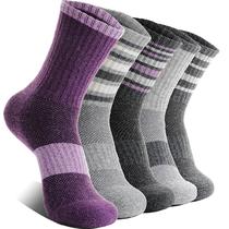 Calcetas de Senderismo EBMORE de Lana Merino para Mujer 5 Pares Talla L Calcetas de Senderismo EBMORE de Lana Merino para Mujer 5 Pares Talla L