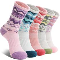 Calcetas térmicas para senderismo EBMORE de lana Merino para mujer 5 pares talla L