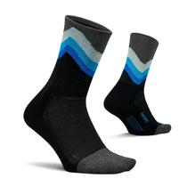 Calcetines Feetures Elite con Amortiguación Ligera Mini Crew Talla Pequeña Negro