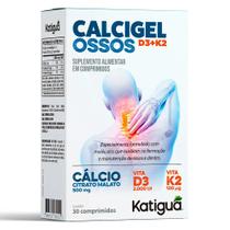 Calcigel Osso (Cálcio Citrato Malato, D3 e K2) (750mcg) 30 Cápsulas - Katiguá