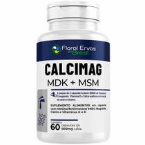 Calcimag MDK + MSM - (60 Capsulas) - Floral Ervas do Brasil