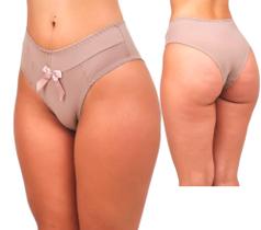 "Calcinha 100% algodão Modelo cos alto .Conforto e sustentação. 3 PECAS