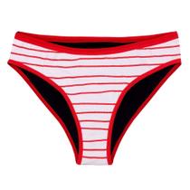 Calcinha Absorvente Básica Korui - Branca e Vermelha