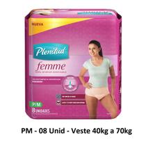 Calcinha Absorvente Descartavel Feminina Vestir Incontinência Tam GXG 08 Unid