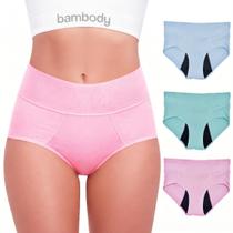 Calcinha Absorvente Média para Período Bambody 3 Unidades Calcinha Absorvente Média para Período Bambody 3 Unidades