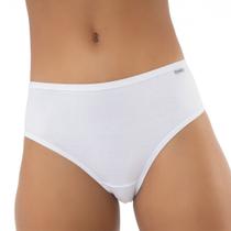 Calcinha Algodão Branca DelRio Modelagem Larga Calcinha Algodão Branca DelRio Modelagem Larga