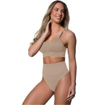 Calcinha Alta Compressão Selene Redutor e Modelador Sem Costura