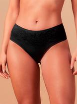 Calcinha Alta Nayane CA382 Ultrafirmadora Renda e Microfibra T. M/42 EG/48