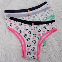 Calcinha Amoo Infantil Microfibra Estampada 730 C/3 Calcinha Amoo Infantil Microfibra Estampada 730 C/3