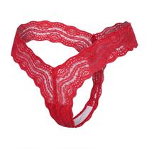 Calcinha Asa Delta Fio Dental em Renda Transparente Realce suas curvas com sensualidade e elegância