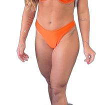 Calcinha Avulsa Asa Delta Fio Duplo Laranja Cirrê Calcinha Avulsa Asa Delta Fio Duplo Laranja Cirrê