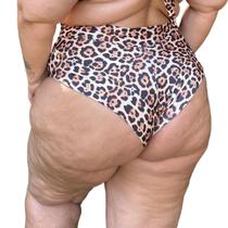 Calcinha Avulsa Plus Size Hot Pants Onça