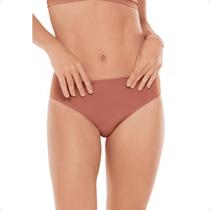 Calcinha basic alta cavada bronze