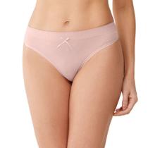 Calcinha Biquíni Anatômica Jacquard Sem Costura Blush