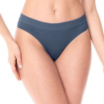 Calcinha Biquíni Anatômica Jacquard sem Costura Leve Trama Azul Índigo Escuro Calcinha Biquíni Anatômica Jacquard sem Costura Leve Trama Azul Índigo Escuro