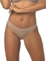 Calcinha Biquíni Cotton DeMillus 53053 Conforto para o dia a dia Cor Bege Rosado Tamanhos P ao EG