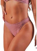 Calcinha Biquíni Duloren 128732 Cuore Trabalhada Microfibra T. P/G