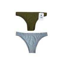 Calcinha Biquíni Essencial Verde Militar e Cinza Mescla Basic+ Kit 2 Confortável Calcinha Biquíni Essencial Verde Militar e Cinza Mescla Basic+ Kit 2 Confortável