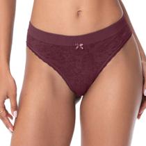 Calcinha Biquíni Jacquard sem Costura Bruma Floral Bordeaux Calcinha Biquíni Jacquard sem Costura Bruma Floral Bordeaux