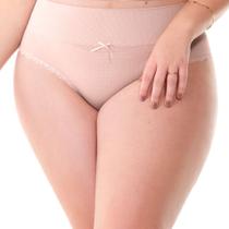 Calcinha Biquíni Jacquard Sem Costura Plus Blush