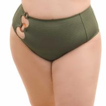 Calcinha Biquini Plus Size fio duplo cintura alta Arsiè