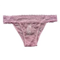 Calcinha Biquíni Renda Poliamida Forro Algodão Rosa Antigo GG Basic +