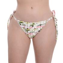 Calcinha biquíni tanga ripple de amarrar estampada Arsiè