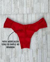 Calcinha Borboleta Fio Duplo Vermelho Glow