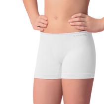 Calcinha Box Boxer Básica Infantil Selene Sem Costura Lisa Para Meninas