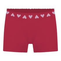 Calcinha Boxer Altomax Corações Infantil - Vermelho 3-5