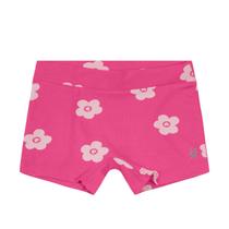 Calcinha Boxer Infantil Cotton Pink Floral Brandili
