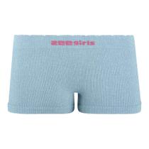 Calcinha Boxer Infantil Mescla Azul Gelo Zee Rucci Calcinha Boxer Infantil Mescla Azul Gelo Zee Rucci