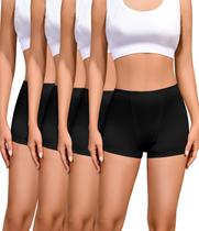 Calcinha Boyshort Nexgenz XXG 5 cm Pacote com 4 Unidades Preto Calcinha Boyshort Nexgenz XXG 5 cm Pacote com 4 Unidades Preto