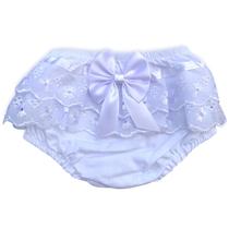 Calcinha Bunda Rica Bebê Branca 100% Algodão Calcinha Bunda Rica Bebê Branca 100% Algodão