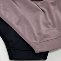 Calcinha Calça Alta - Kit com 02 peças Cor:Preto/NudeTamanho:P