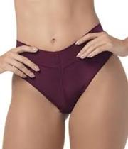 Calcinha Calça Cavada Cítara DeMillus 26065 Elastano Cós Duplo e Sem Elástico Açaí Tamanhos P ao XG