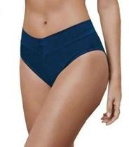 Calcinha Calça Cavada Cítara DeMillus 26065 Elastano Cós Duplo Sem Elástico Marinho Tamanhos P ao XG