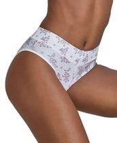 Calcinha Calça Cavada Sunflower DeMillus 26729 Elastano Cós Sem Elástico Branca Tamanhos P ao XG