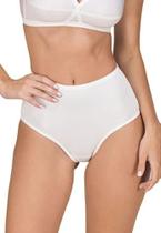 Calcinha Calça Clássica Chanson DeMillus 57850 Laterais Largas Cor Branca Tamanhos P ao XG