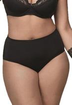 Calcinha Calça Nova Chanson DeMillus 26850 Clássica Laterais Largas Tam. EG e XG Plus Size Preto