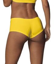 Calcinha Calça Short Ultraleve DeMillus 55600 Tamanho Único Veste PE a EG Sem Costuras Amarelo Ouro
